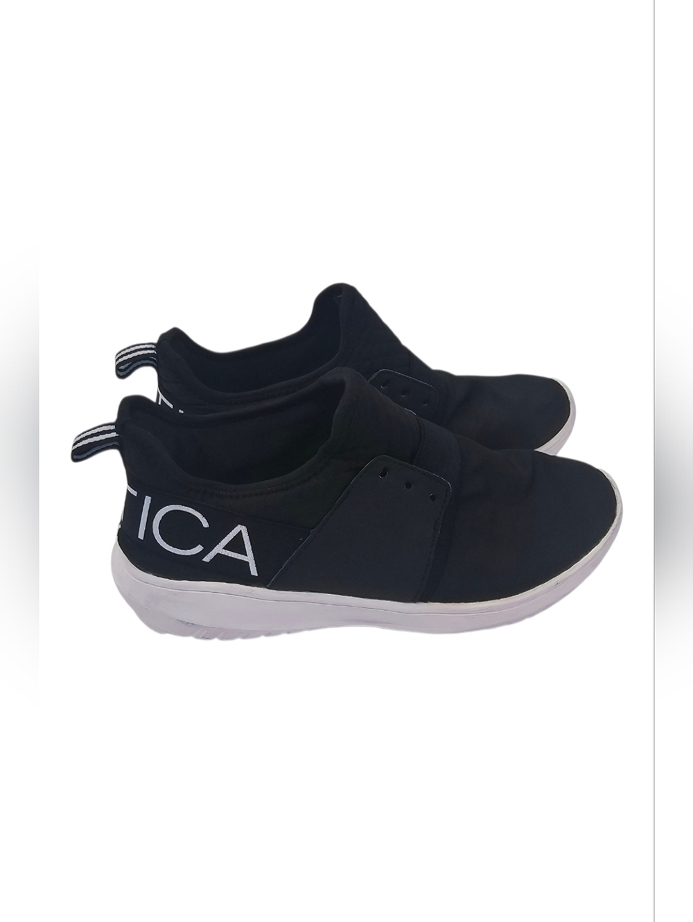 Nautica Black Slip-On Sneakers